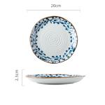Creative Ceramic Plate Hot Dishes Irregular Ribbed Lotus