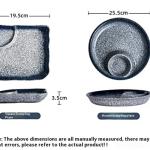 Ceramic Vinegar Dumpling Plate Bowl And Dish Compartment Household Creative Barbecue Plate Sushi Dipping Sauce