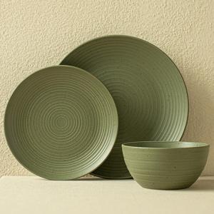 Retro Thread Large And Small Dishes Western Food