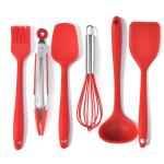 Six-Piece Silicone Mini Cooking And Baking Utensils