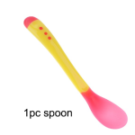 Baby Tableware Dinnerware Suction Bowl With Temperature Sensing Spoon Baby Food Baby Feeding Bowls Dishes
