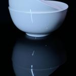 Lily Bone China Dinnerware Set, 2 Pieces, 8-inch White Large Deep Ceramic, Soup, Cereal, Oatmeal, Fruit, Rice Bowl, Plates, Dishes