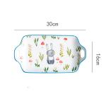 Underglaze Cartoon Hand-painted Dishes And Dishes Ceramic Tableware Set