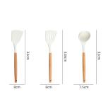 Silicone Kitchen Spatula Spoon Cooking Cookware Set