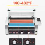 Electric 18 Hot Dog 7 Roller Commercial Grill Cooker Machine Cover 1050W