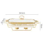 Household Creative Double-ear Square Casserole With Lid
