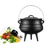 Three-legged Cast Iron Cauldron South African Pot Tripod Kitchen Utensils