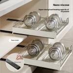Pull-out Cookware Storage Rack Tableware Finishing Box