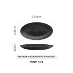 Creative Ceramic Oval Fish Dish Household
