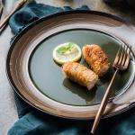 American Creative Ceramic Tableware Kiln Glazed Dishes