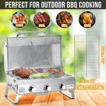 Desktop Gas Barbecue Grill With 3 Burners