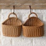 Plastic Woven Kitchen Ginger Garlic Hanging Basket Toiletries Simple Kitchen Utensils Spoon Chopsticks