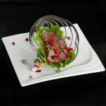 Creative Snail-Shaped Transparent Glass Artistic Conception Tableware Hotel Catering Gourmet Utensils Cold Dishes Tableware