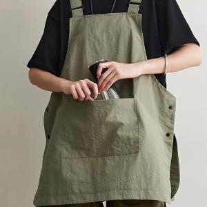 Professional Kitchen Apron Women Man BBQ Chef Waterproof Pocket Grill Aprons