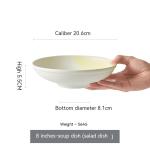 Plate Dishes Household Flat Shallow Western Foodsteak Dish Restaurant Soup Plate