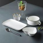 Cute European-Style Dishes Set For One Person Net Red Ins Breakfast Plate Bowl Household Tableware Set Factory Direct Supply