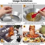 Al Pastor Skewer For Grill, Stainless Steel Vertical Skewer, Brazilian5088