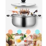 5PCSSet Stainless Steel Saucepan Induction Cooking Pot Cooker Cookware Kitchen
