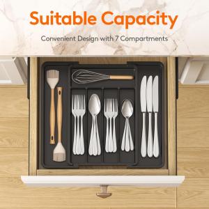Expandable Kitchen Drawer Organizer For Utensils
