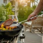 4PCS Grilling Tool Set BBQ Grill Accessories Stainless Steel Barbecue Utensil