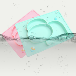 Baby Silicone Suction Cup Dishes Cartoon Learning Bowl Infant Feeding Bowls