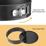3Pcs Per Set Non-stick Springform Cake Pan Leakproof 9in 10in 11in Bakeware Pan With Removable Bottom