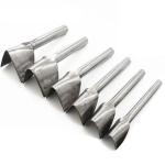 6 Pcs. Steel Leather Craft Half Round Cutting V Shape Punch Belt Wallet Tactical Garden DIY Handmade 15mm-40mm Tools