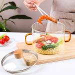 Color Handle Casserole High Temperature Resistance Glass Pot