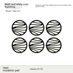 High Temperature Resistance Scald Preventing Met Kitchen Unit Bowls, Dishes And Plates Non-slip Teacup Mat