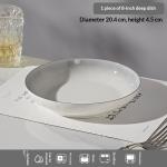 Light Gray Ceramic Bowls And Dishes