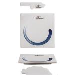 Simple Color Glaze Ceramic Variety Of Gourmet Dishes
