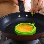 Silicone Heart-shaped Omelette Maker Mold High Temperature Resistant Non-stick Kitchen Tools